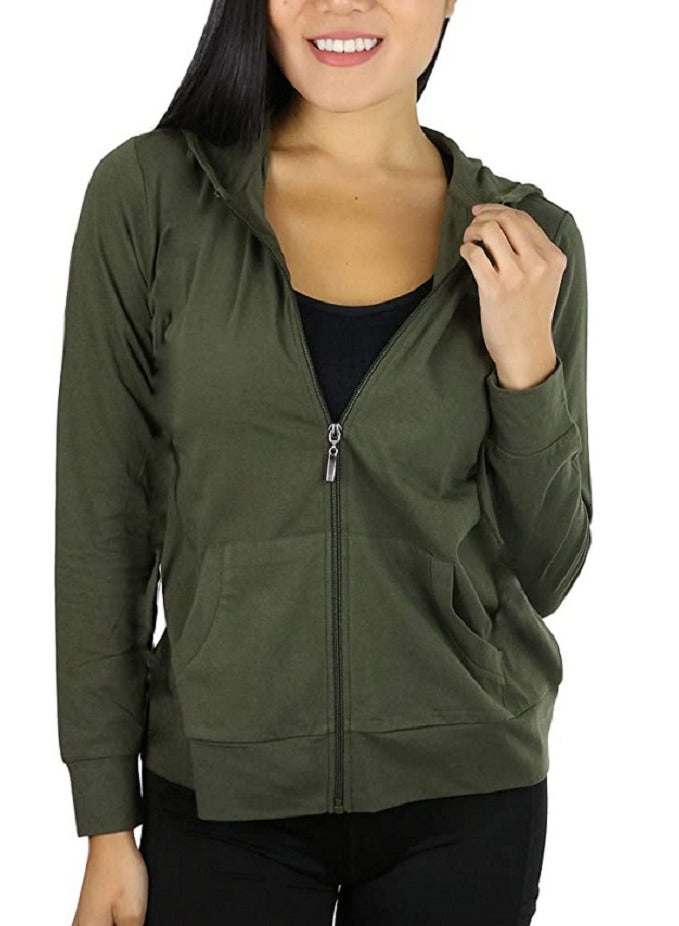 general Casual Solid Basic Hoodie Sweatshirt - Image 3