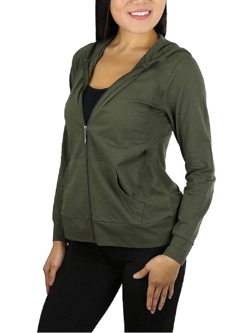 general Casual Solid Basic Hoodie Sweatshirt - Image 1