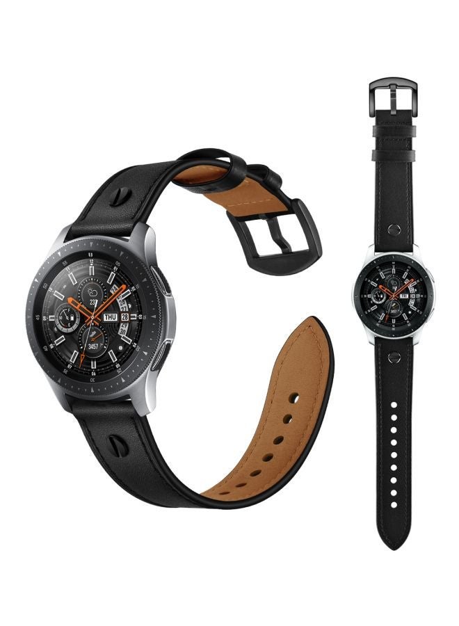 NIBEMINENT Replacement Band For Samsung Galaxy Watch 46 mm Black - Image 2