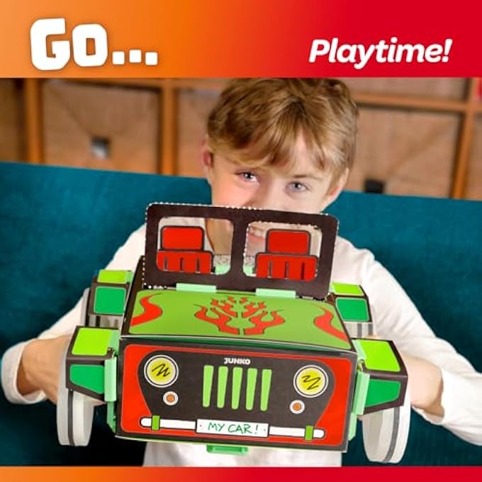 JUNKOGO TOY CAR | BUILD, COLOR & CUSTOMIZE  PULL-BACK CAR | STEM CRAFT PROJECT AGES 610 - Image 5