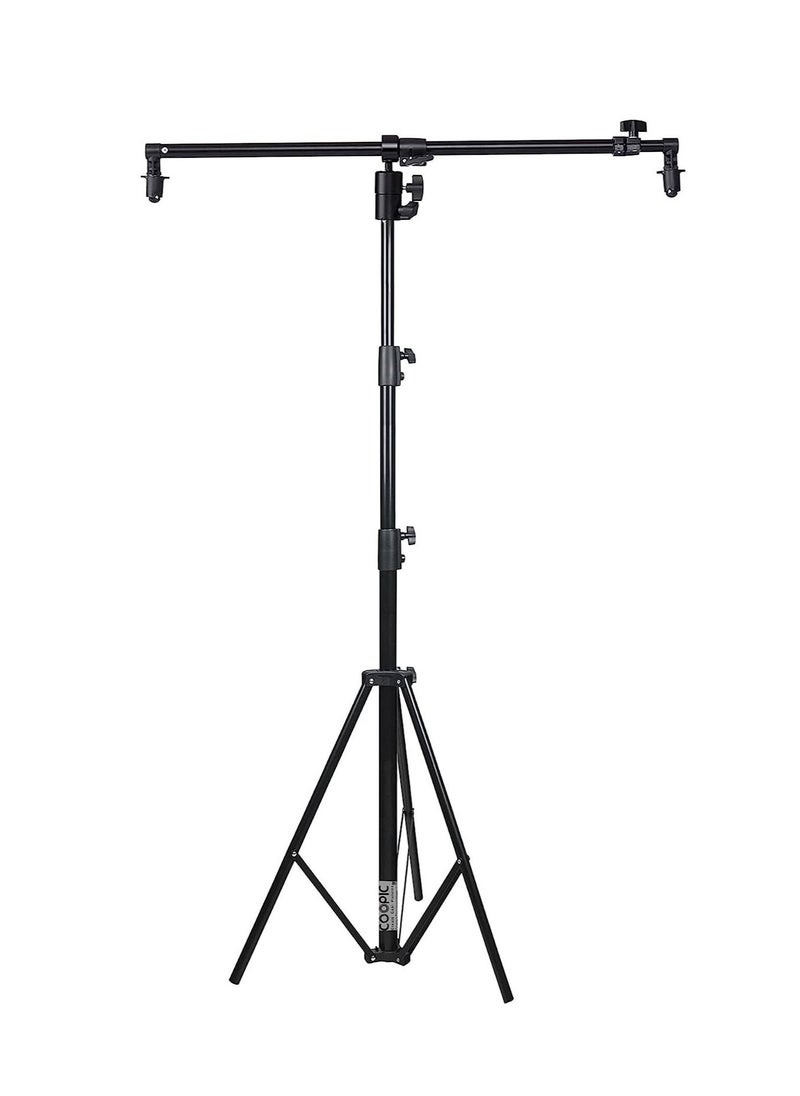 Coopic RH-70 Pro Photo Studio Telescopic Reflector Holder Extendable Boom Arm with 280cm/110inch Heavy Duty Light stand for Reflector and Portrait Photography (Load up to 9kg)  - Image 1