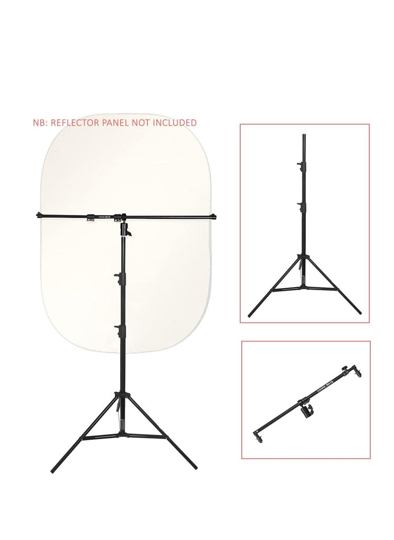 Coopic RH-70 Pro Photo Studio Telescopic Reflector Holder Extendable Boom Arm with 280cm/110inch Heavy Duty Light stand for Reflector and Portrait Photography (Load up to 9kg)  - Image 2
