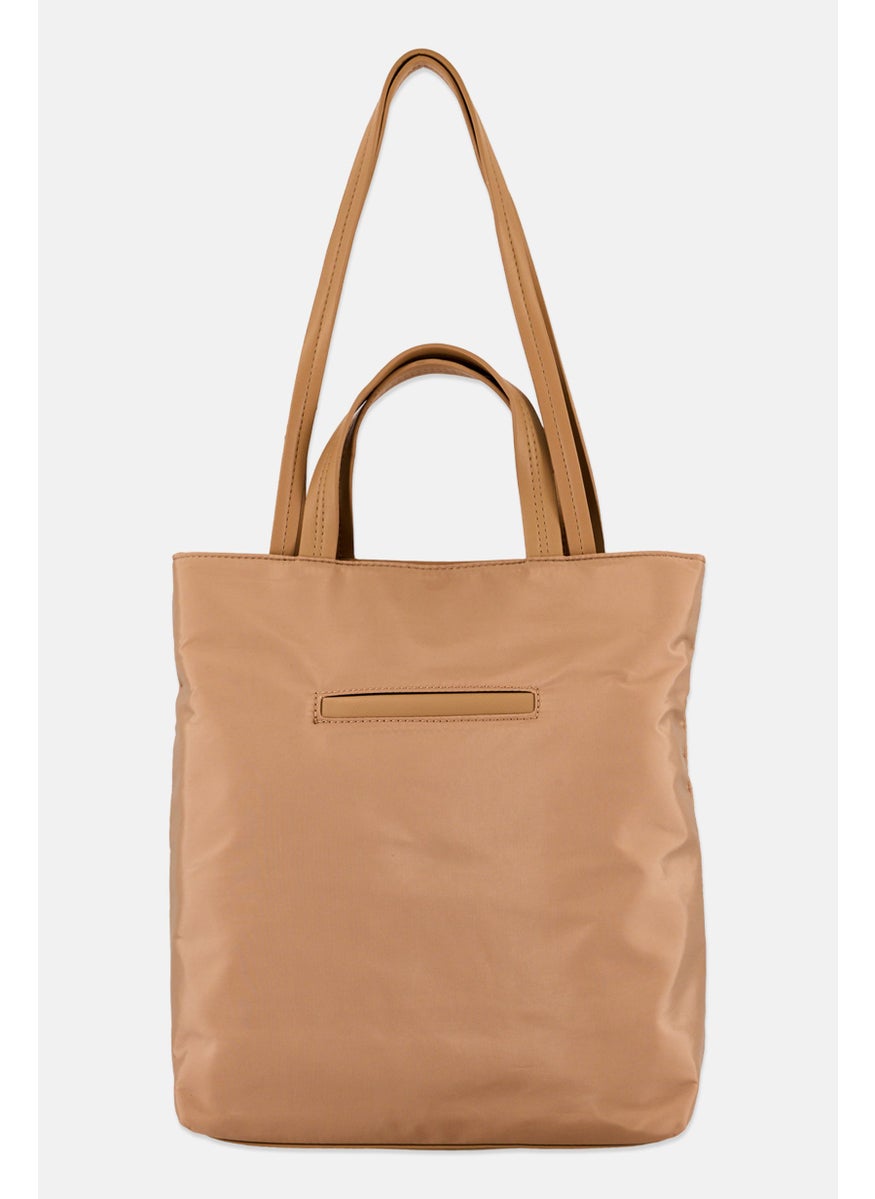 London Fog - Women Brand Logo Tote Bag 34 H x 35 L x 13 W cm, Tan - Image 1