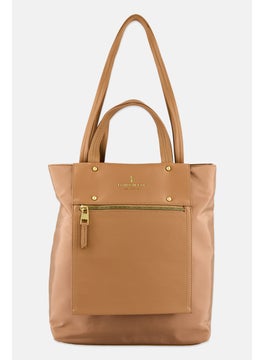 Women Brand Logo Tote Bag 34 H x 35 L x 13 W cm, Tan