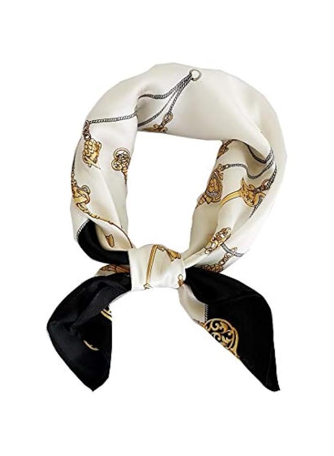 Arabest Soft Mulberry Silk Scarf for Women - Elegant Satin Head Scarf - Petite Hair Wrap for Sleep - 21x21 Size - Image 1