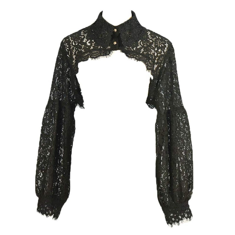 Elegtiskas Detachable Dickey Blouse False Collar Half Shirt Blouse Collar Crop Top - Image 1