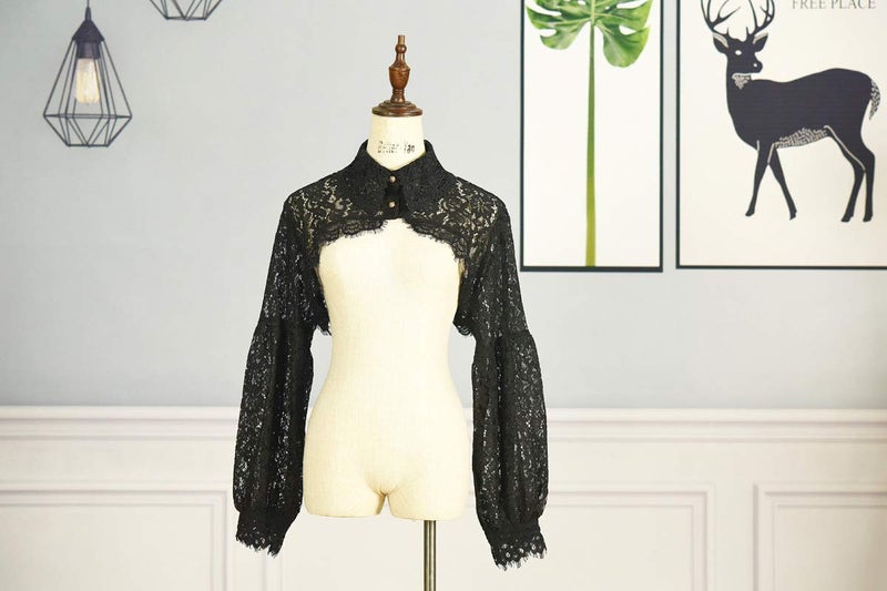 Elegtiskas Detachable Dickey Blouse False Collar Half Shirt Blouse Collar Crop Top - Image 5