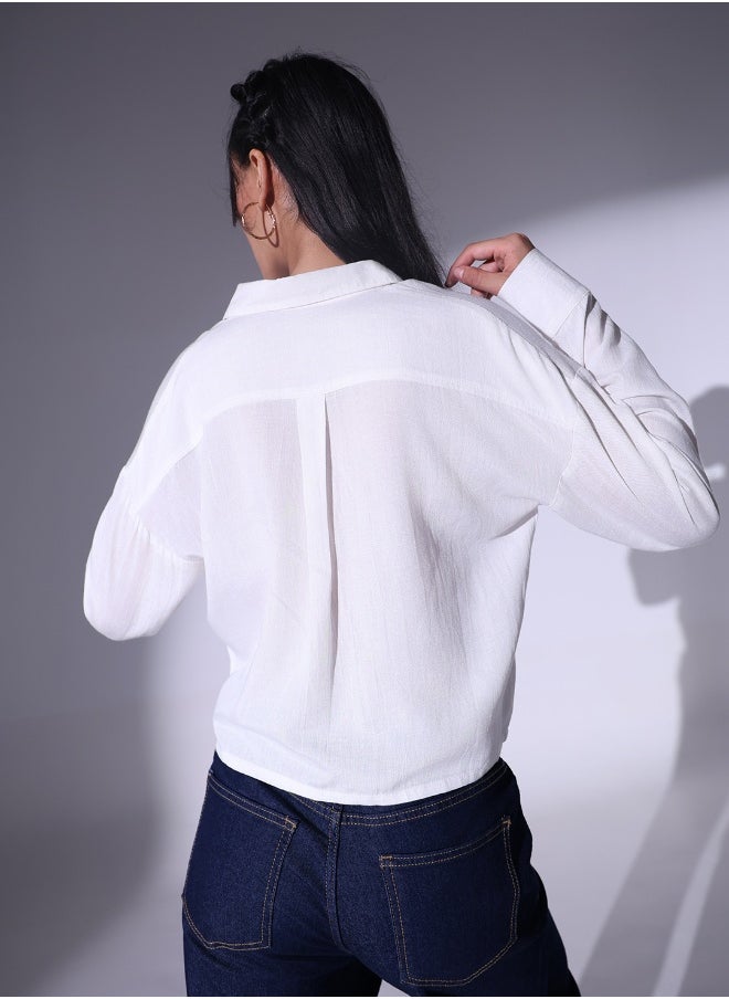 Hubberholme White Shirt For Women  - Image 1