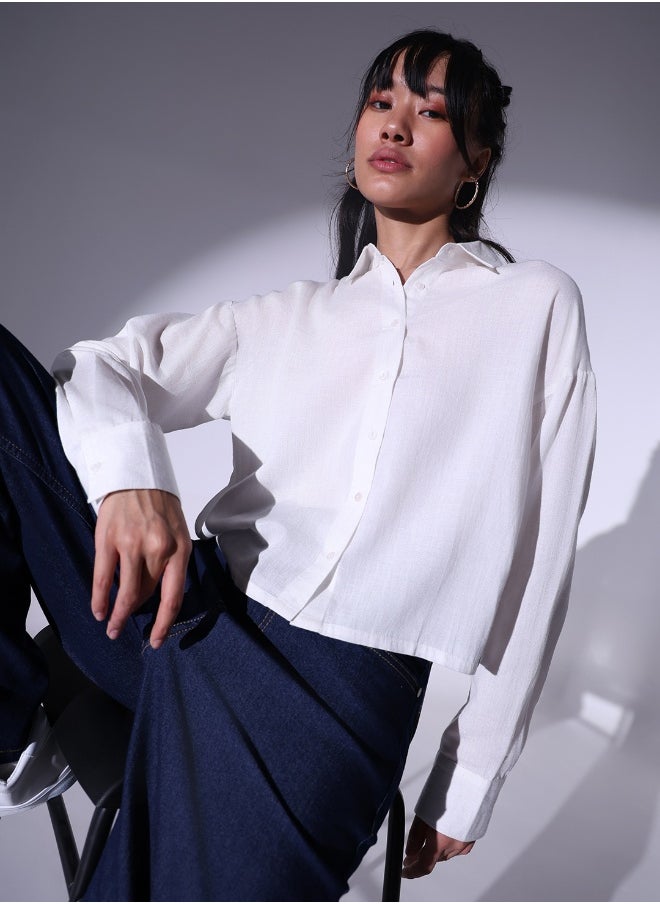 Hubberholme White Shirt For Women  - Image 3