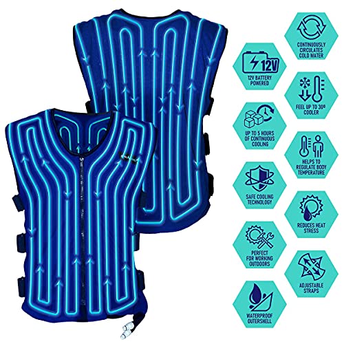 Alphacool 12V Motorcycle Circulatory Cooling Vest System with SAE Adapter, Powersports Cooler Vest, Unisex M/L - Image 5