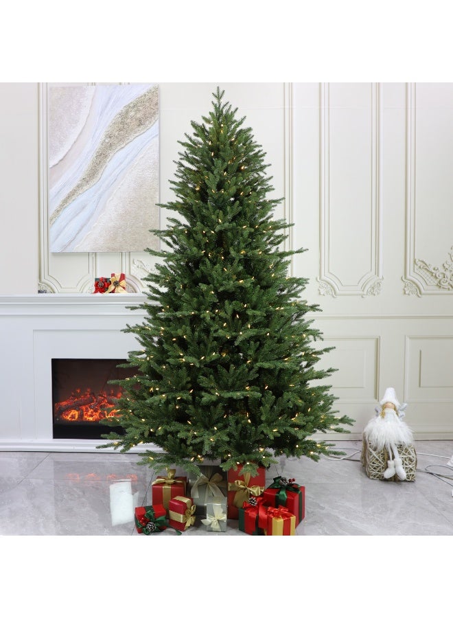 VUCATIN Artificial Christmas Tree with String Light, Foldable Metal Stand, Easy Assembly Hinged Artificial Tree for Home Decoration, Party, Office Glowing Christmas Tree - Image 4