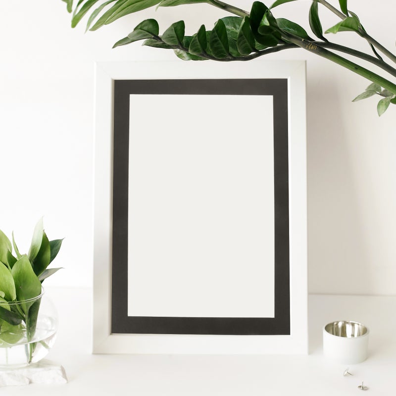 Artwork Frame Mat Black Rectangle Photo Mats Diy Photo Frame For Bedroom 10Set - Image 3