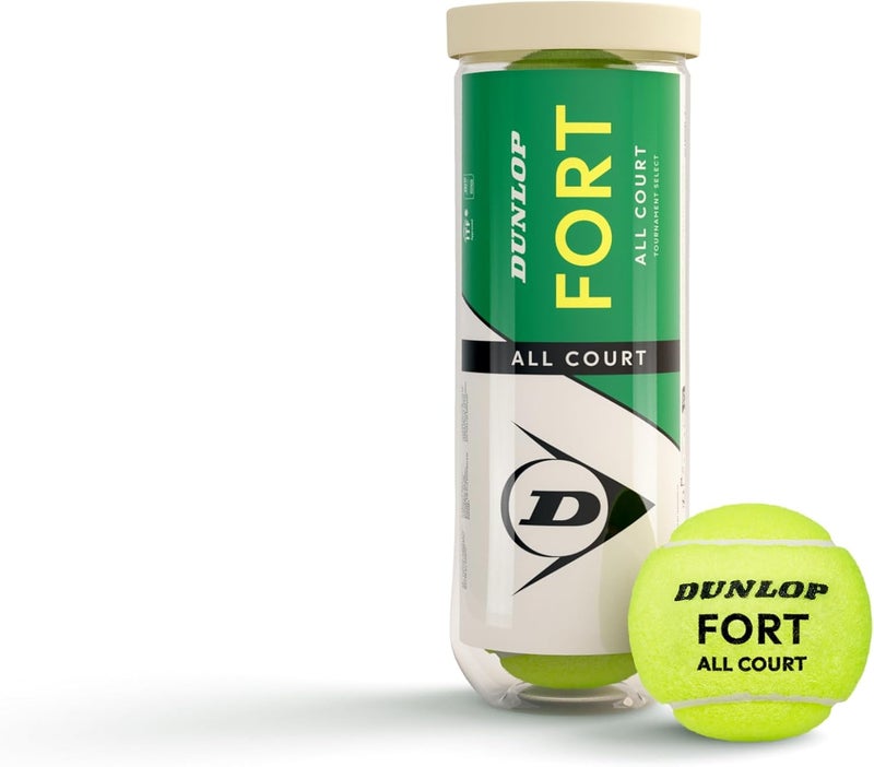 Dunlop Sports Dunlop Fort All Court Tennis Balls - Ideal for Clay, Hard Court, and Grass - Image 1