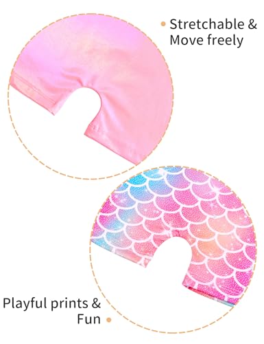 Nokecina Girls Gymnastics Leotards 2 Packs Size 6-7 Years Old Pink Purple Stretchy Kids Biketards - Image 5
