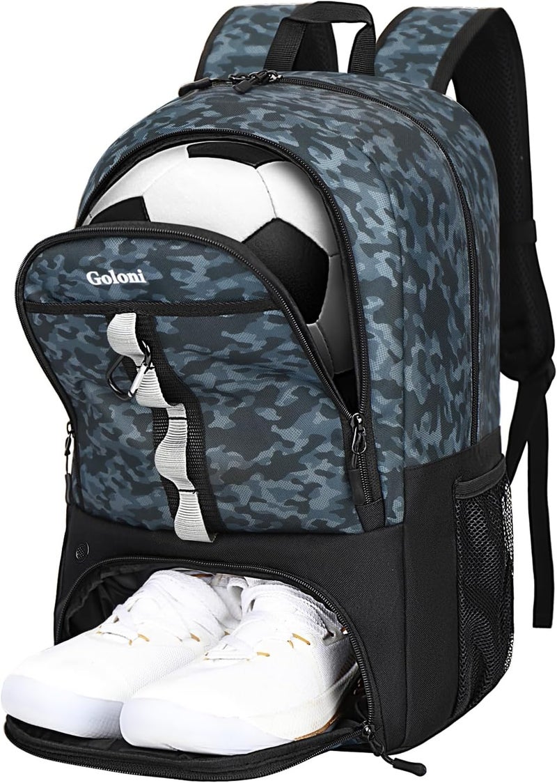 Goloni |Basketball Soccer Backpack Bag - Soccer Backpack & Bags for Basketball, Volleyball & Football Sports, Includes Separate Cleat Shoe and Ball Compartment, fit to & Adult - Image 1