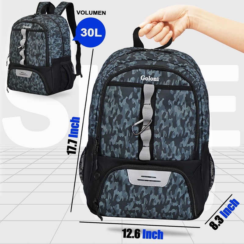 Goloni |Basketball Soccer Backpack Bag - Soccer Backpack & Bags for Basketball, Volleyball & Football Sports, Includes Separate Cleat Shoe and Ball Compartment, fit to & Adult - Image 4