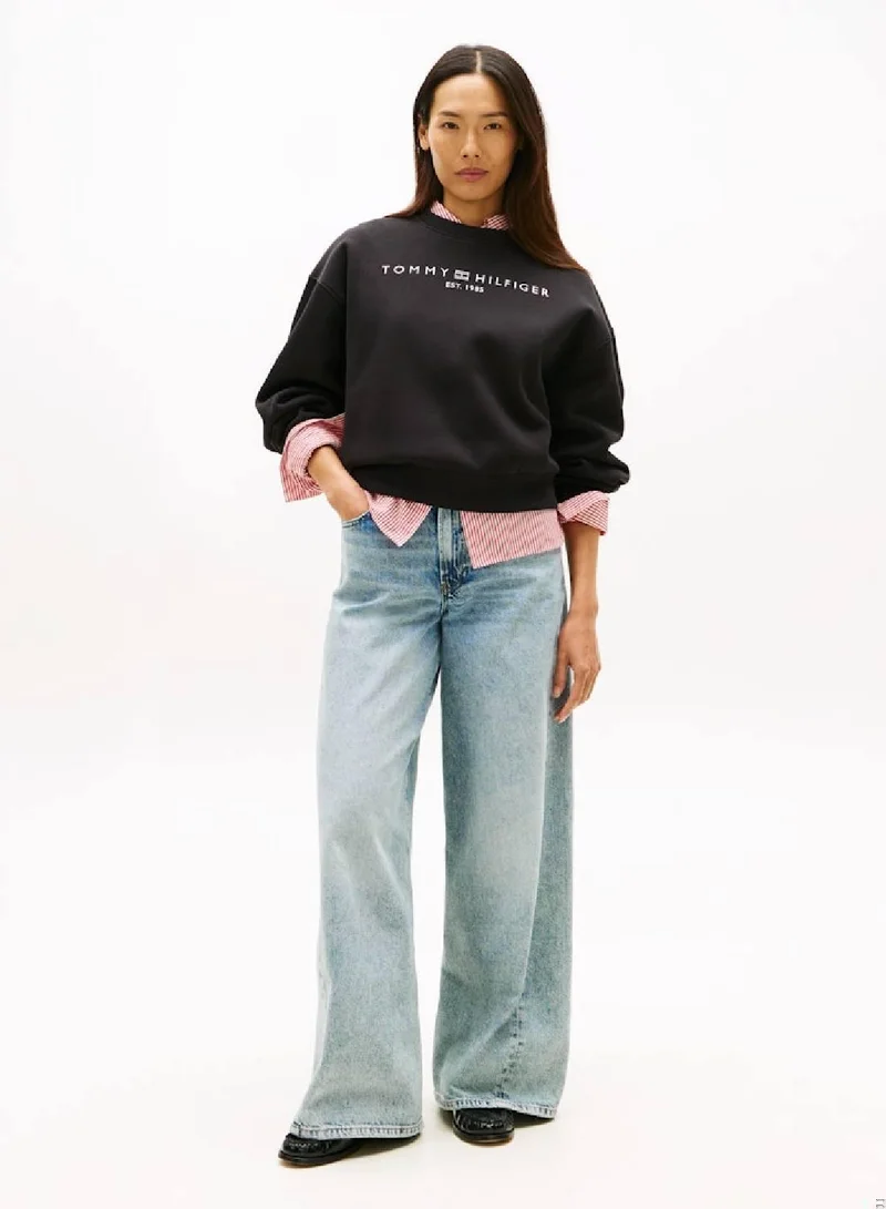 TOMMY HILFIGER Flex Fleece Relaxed Crew Neck Sweatshirt