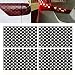 Hugwits 4 PCS Car Heart Pattern Taillight Stickers SelfAdhesive Automotive Rear Lamp Decals Cuttable Taillight Tint Film Sheet Universal for Most Cars Black - Image 2
