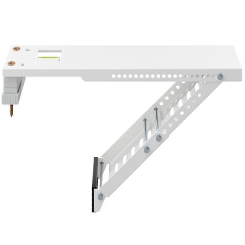 LuckIn Air Conditioner Support Bracket Heavy Duty Window AC Bracket Universal Fit for 1200024000 BTU AC Units Holds Up to 165lbs Adjustable Extender Leg Builtin Bubble Spirit Level - Image 1