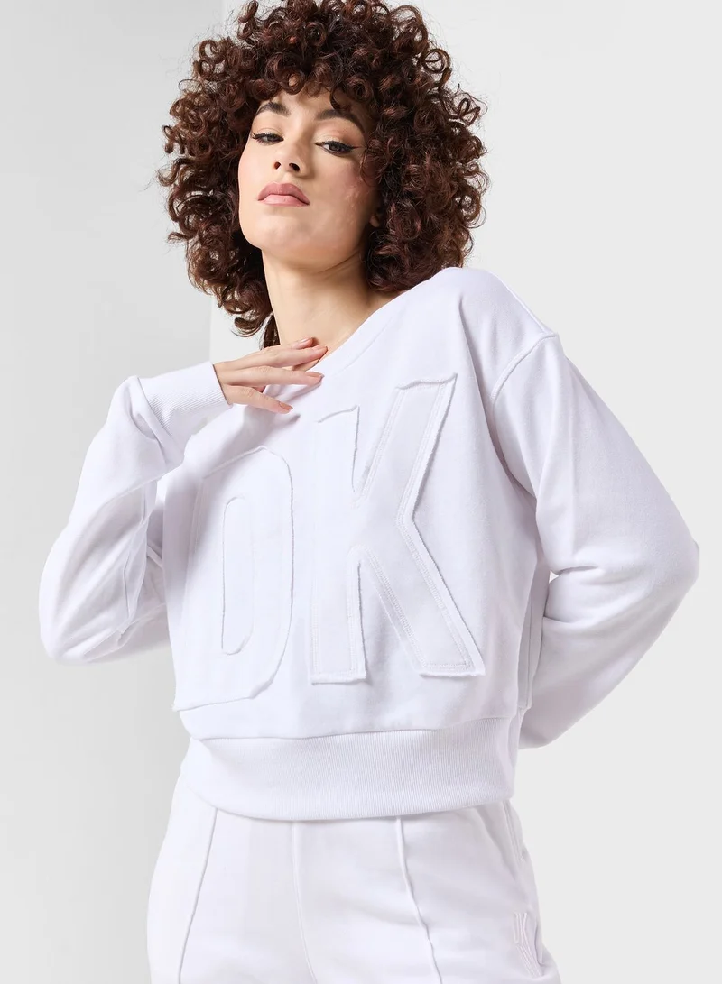 DKNY Crew Neck Logo Sweatshirt