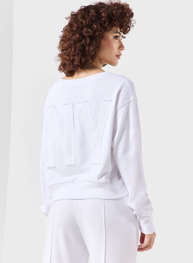 DKNY Crew Neck Logo Sweatshirt