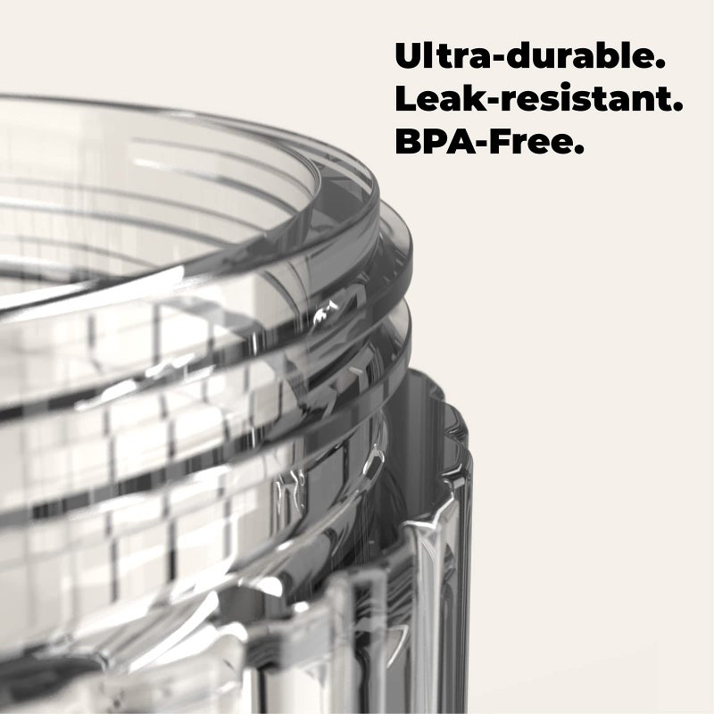 Beast 1000mL Blending Vessel + Storage Lid | Compatible with 1000W Beast Blender | Blend Smoothies and Shakes (Carbon Black) - Image 3