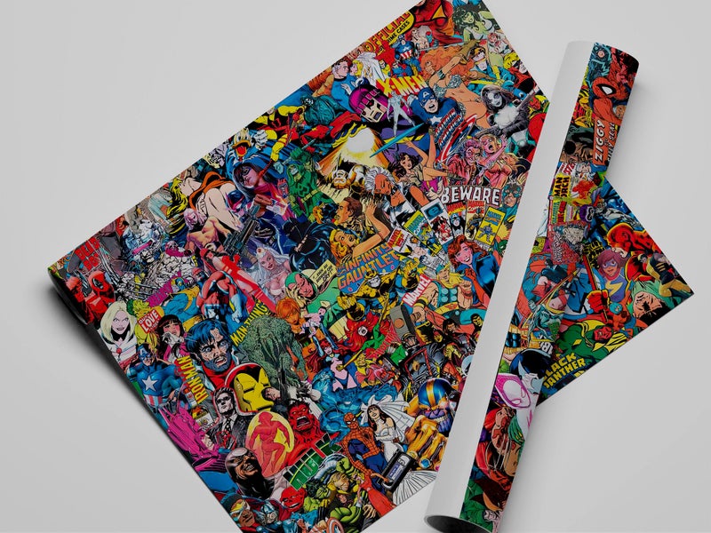TNESSENTIAL Marvel Comics Characters Poster Superheroes Framed Canvas Print Comics Wall Art Print Artwork Home Decor FF1, Birthday Gift - Image 5