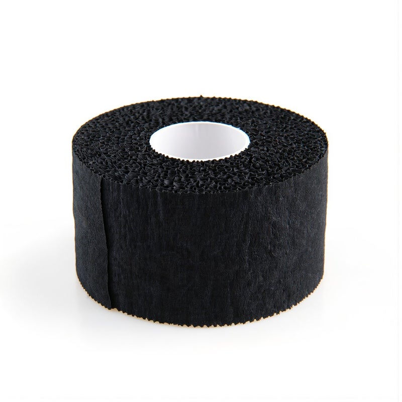 Athletic Tape Strong Adhesive 3.8cm x 10m Black Sweat Resistant No Tangle Easy Tear - Image 1