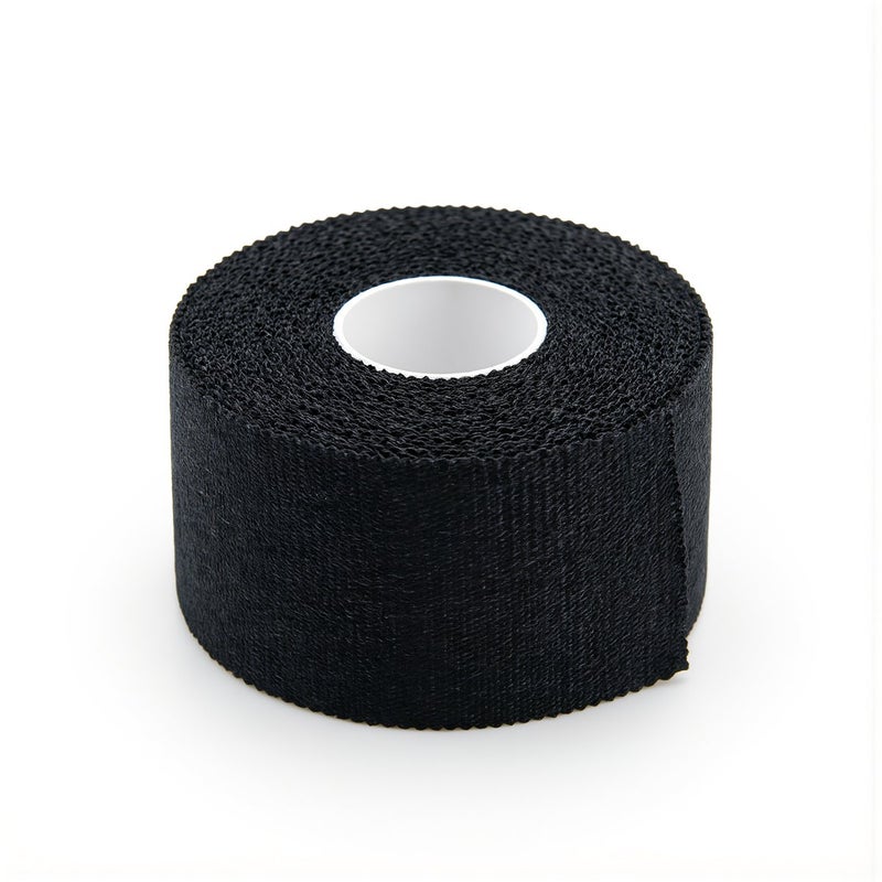 Athletic Tape Strong Adhesive 3.8cm x 10m Black Sweat Resistant No Tangle Easy Tear - Image 3