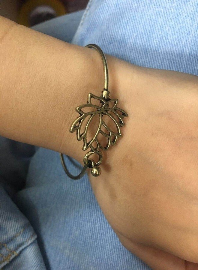 نوماندا سوار نوماندا الصيفي الجميل على شكل زهرة اللوتس سهل الفتح (ذهبي عتيق) - Image 2