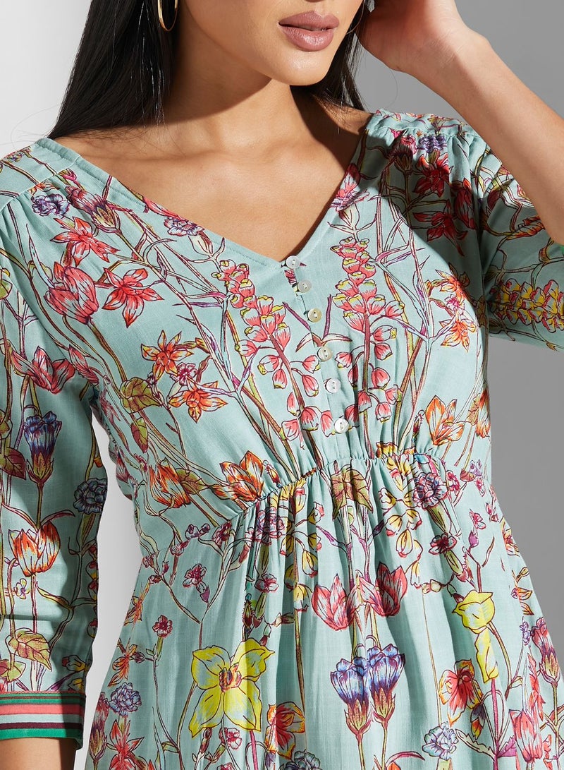 Label RITU KUMAR Floral Print Dress  - Image 3