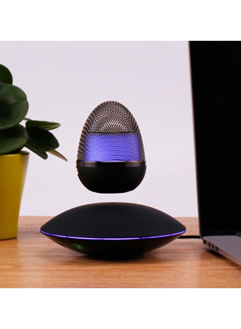 Visionaware Small Floating Speaker Lamp,Imagination,Inspiration Spinning,Birthday, Hi-Tech,Art, Anniversary, Office, Home Decor Valentine's Day Gift Dubai.  - Image 1
