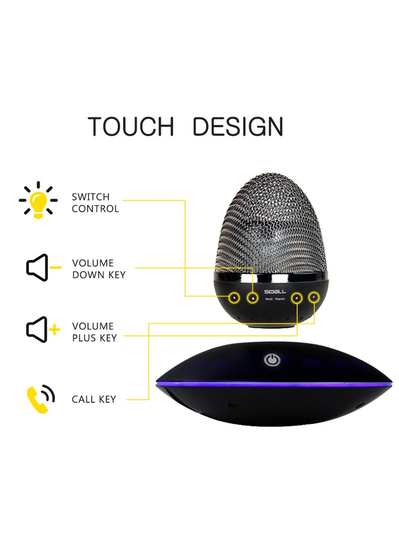 Visionaware Small Floating Speaker Lamp,Imagination,Inspiration Spinning,Birthday, Hi-Tech,Art, Anniversary, Office, Home Decor Valentine's Day Gift Dubai.  - Image 2