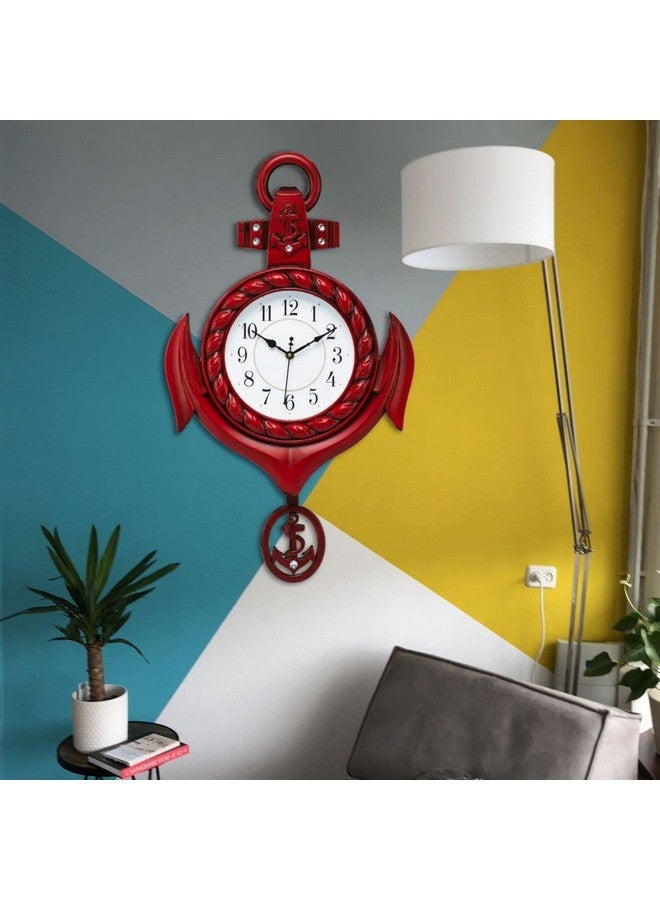 Harbour Analog Latest Stylish New Models Decorative Wall Clock with for Home Living Room Hall Bedroom (Size Height 42 CM X Width 30.5 CM)- Home Decor Big Size Wall Clock FTT5 - Image 3