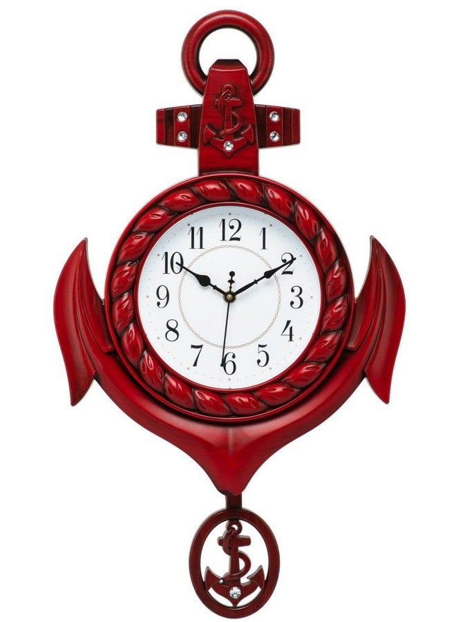 Harbour Analog Latest Stylish New Models Decorative Wall Clock with for Home Living Room Hall Bedroom (Size Height 42 CM X Width 30.5 CM)- Home Decor Big Size Wall Clock FTT5 - Image 1