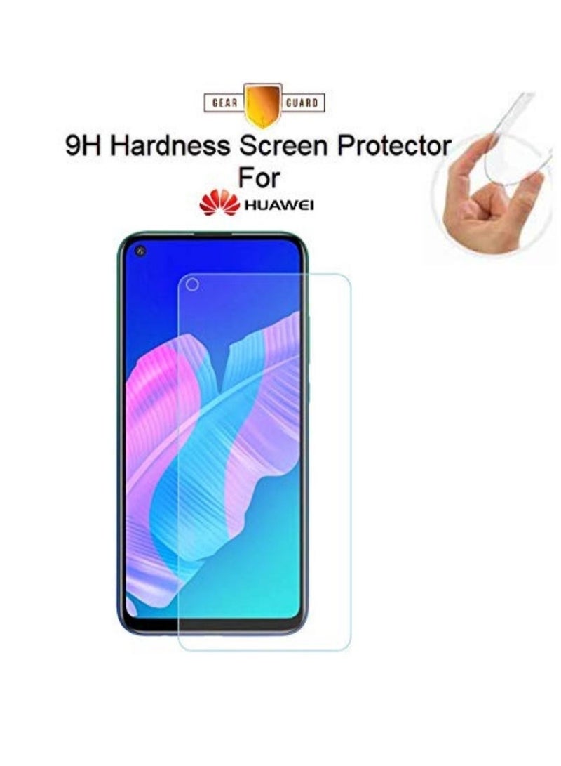 زجاج مقسى لهواوي P40 لايت أسود/شفاف - Image 2