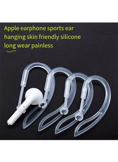 Generic Transparent Ear Hooks Compatible for AirPods Pro 360° Rotation Adjustable Flexible Anti-Slip Anti-Lost Sport Outdoor Replacement Earhooks Holder for AirPod Pro Multi-Dimensional Adjustable  - Image 2