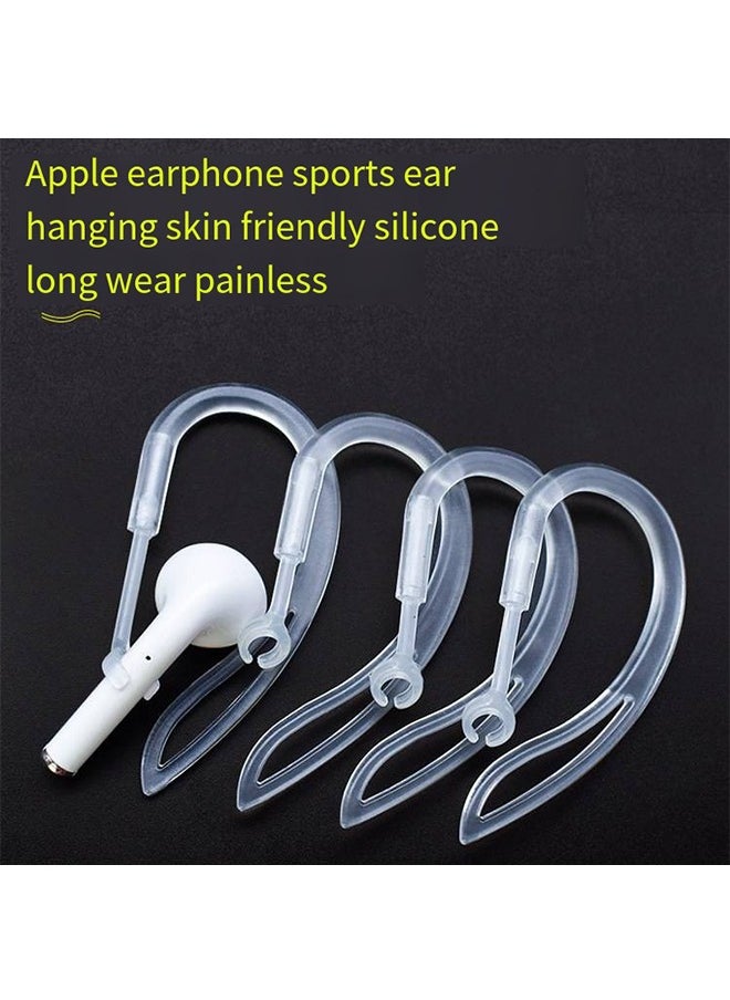 Generic Transparent Ear Hooks Compatible for AirPods Pro 360° Rotation Adjustable Flexible Anti-Slip Anti-Lost Sport Outdoor Replacement Earhooks Holder for AirPod Pro Multi-Dimensional Adjustable  - Image 2