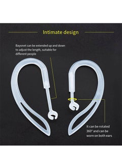 Generic Transparent Ear Hooks Compatible for AirPods Pro 360° Rotation Adjustable Flexible Anti-Slip Anti-Lost Sport Outdoor Replacement Earhooks Holder for AirPod Pro Multi-Dimensional Adjustable  - Image 5