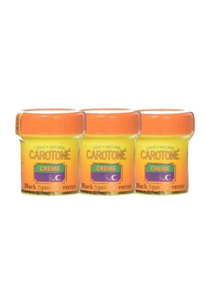 Carotone Pack of 3 Black Spot Corrector Creme 30ml 