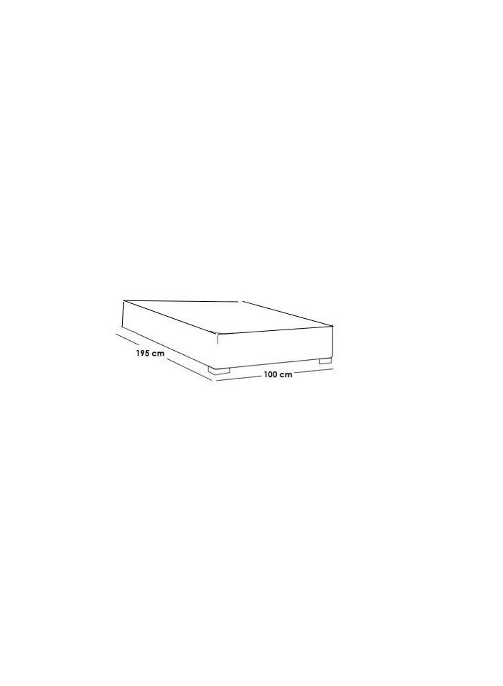 Malazhouse Modern Tufted Bed – MZBDN011-100cm - upholstered in soft fabric with a button-tufted headboard - 100 cm - Dimensions: 60cm height x 195cm length  - Image 4