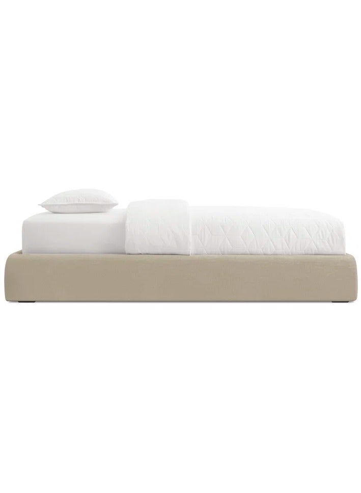 Malazhouse Modern Tufted Bed – MZBDN011-100cm - upholstered in soft fabric with a button-tufted headboard - 100 cm - Dimensions: 60cm height x 195cm length  - Image 3