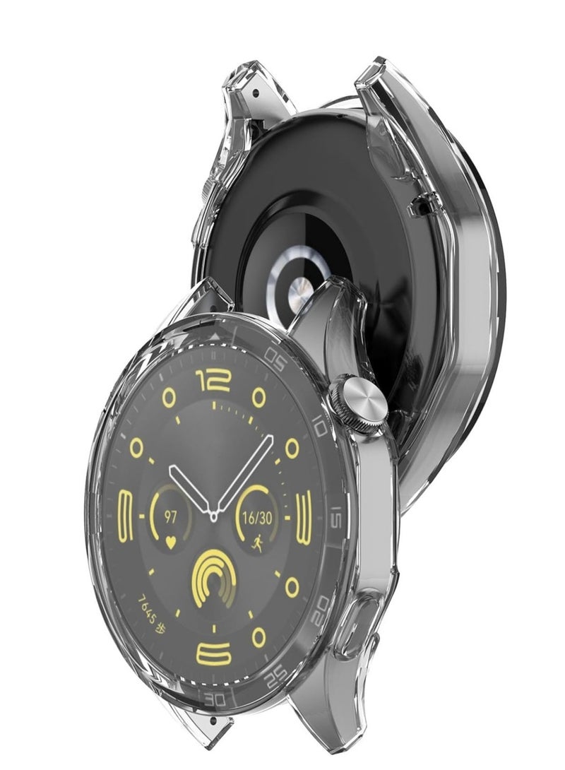 Protective Case Compatible With Huawei Watch GT 5 46mm, All-around Flexible TPU- Clear - Image 3