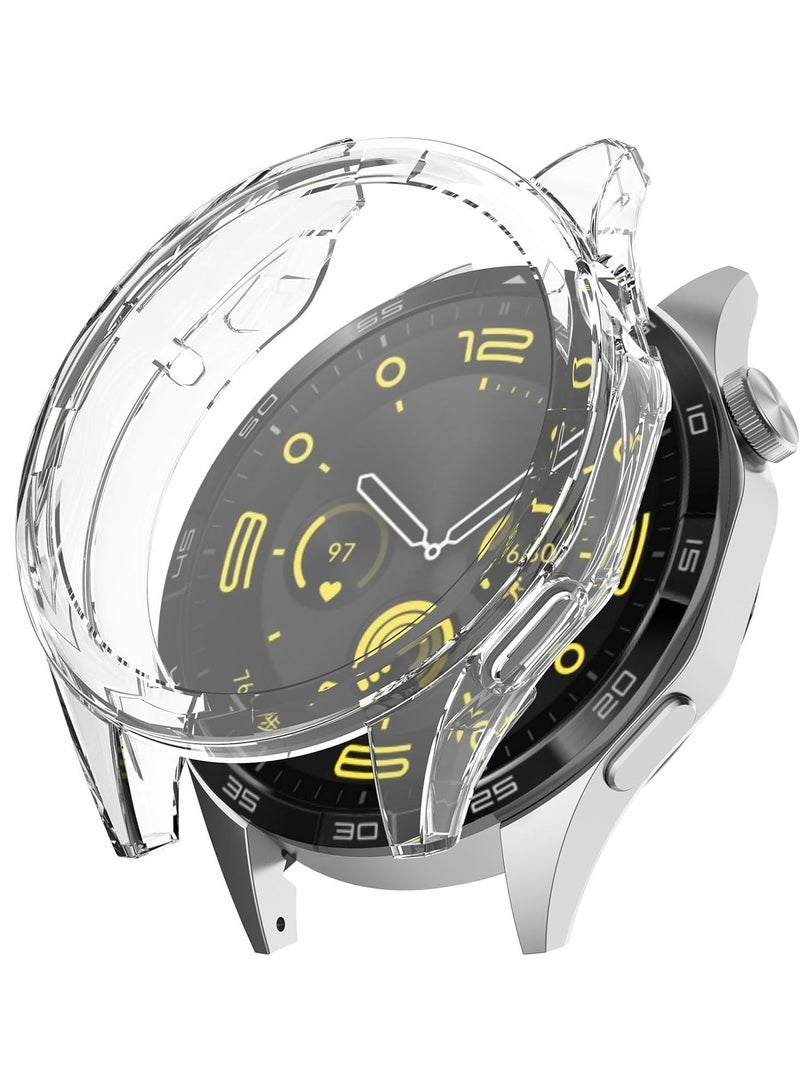 Protective Case Compatible With Huawei Watch GT 5 46mm, All-around Flexible TPU- Clear - Image 1