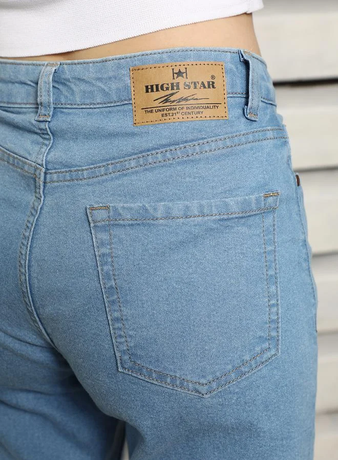 HIGH STAR Slim Fit High Rise Clean Look Stretchable Jeans by Styli