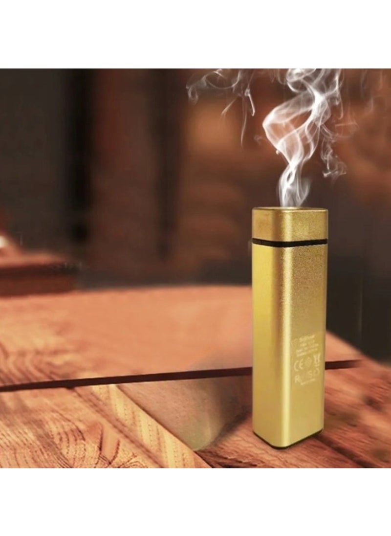 Huitich Mini Electric Aromatherapy Bukhoor Aroma Burner Gold  - Image 3
