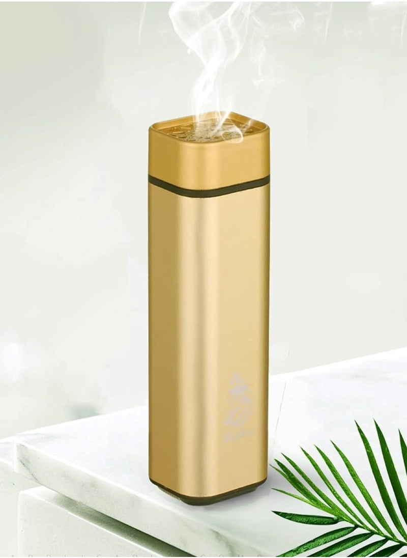 Huitich Mini Electric Aromatherapy Bukhoor Aroma Burner Gold  - Image 4