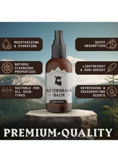 Striking Viking Shaving Products For Men - Unscented (4 Oz Bottle) - Unscented Aftershave For Men For Skin Protection - After Shave Balm For Men (4.0 Fl Oz, Unscented)  - Image 5