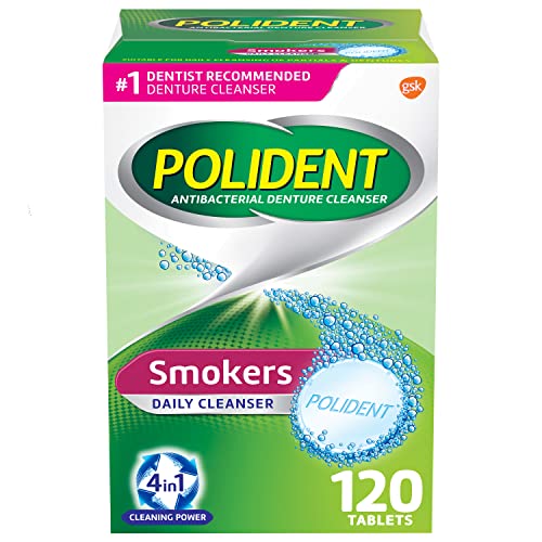 Polident Smokers Denture Cleanser, 120 ea - Image 1