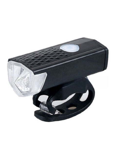 Bicycle Headlight USB Charging Super Bright Lighting Night Light Mountain Riding Equipment Bicycle Warning Headlight Black opp bag